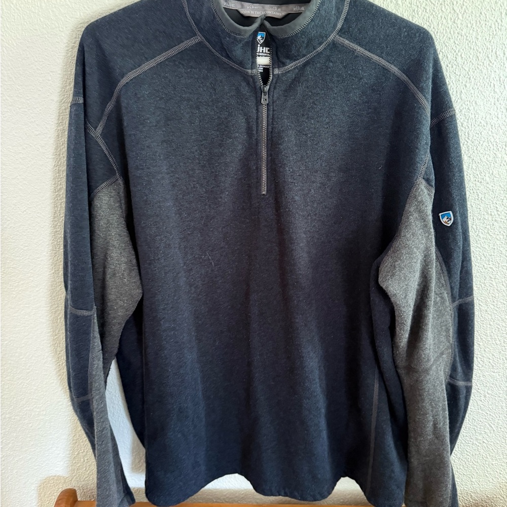 Kuhl Gray Zip Up Sweater Casual Knit
